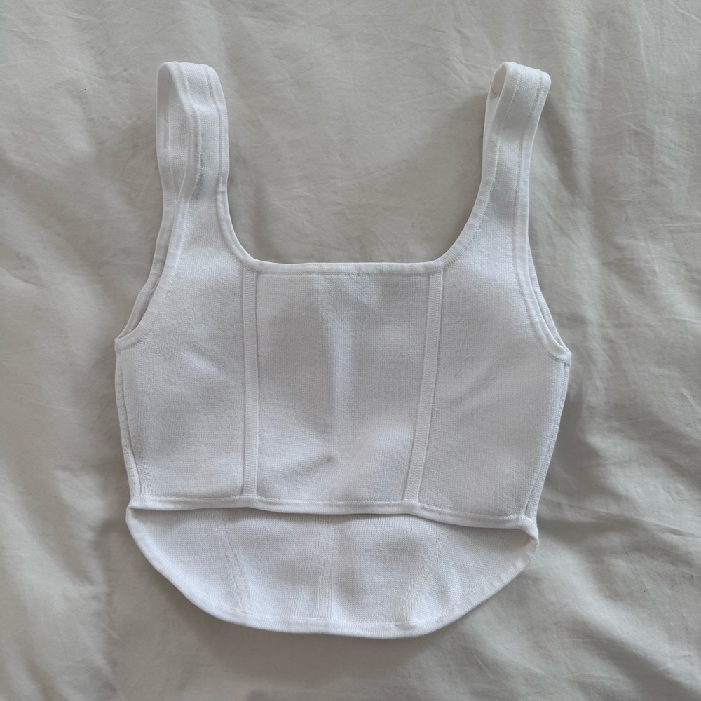 Aritzia Babaton Sculpt Knit Bustier Tank S - Picture 7 of 9